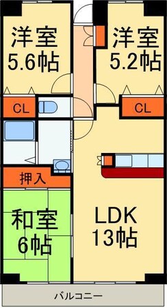 トランヴェール新所沢の物件間取画像